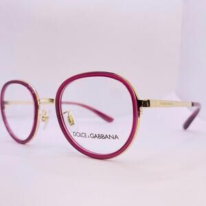 Dolce & Gabbana Eyeglass Sunglass Frames DG 1307 1754 49 [] 20 140 Gold Violet